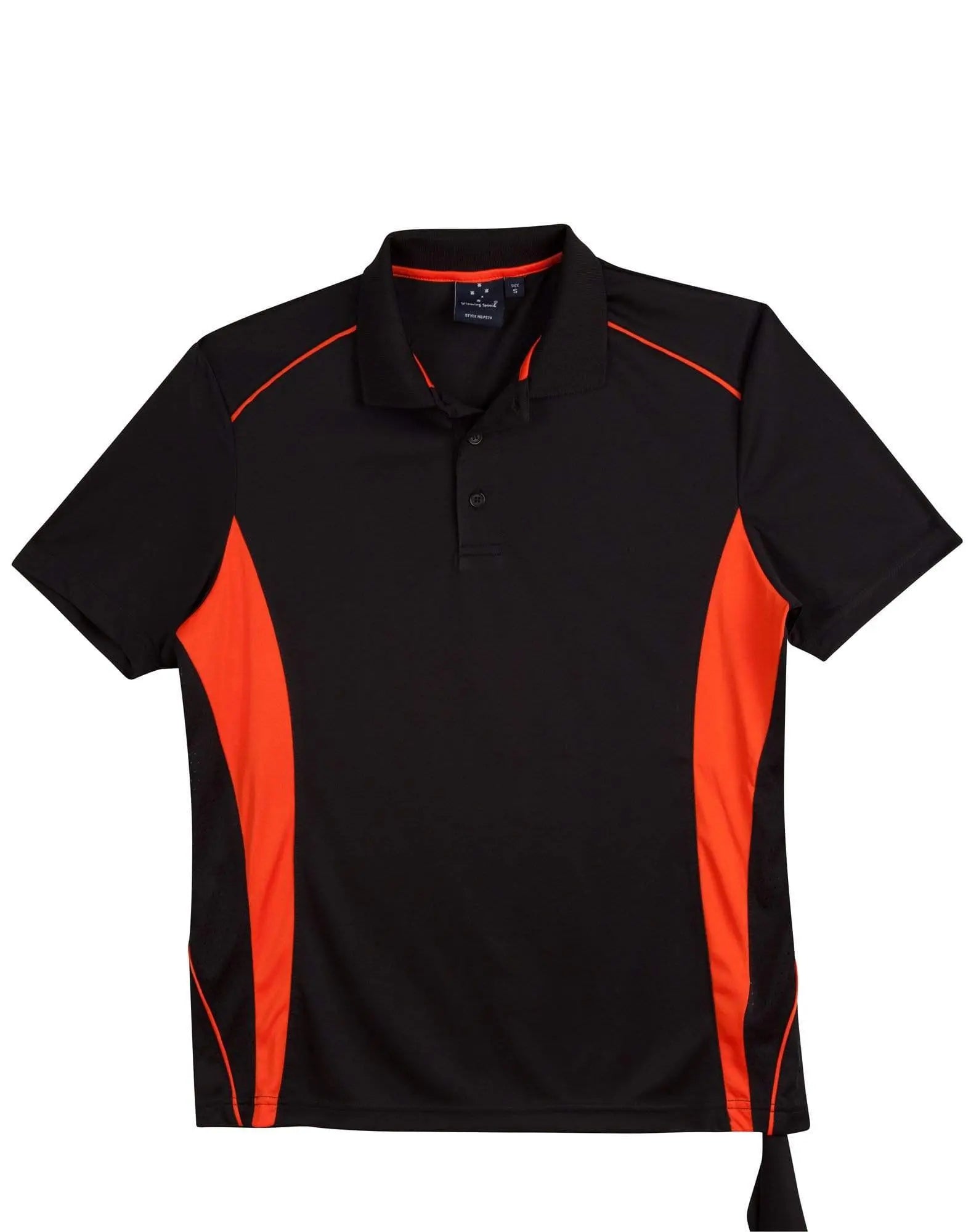 WINNING SPIRIT PURSUIT POLO KidsPS79K Casual Wear Winning Spirit Black/Orange 4K